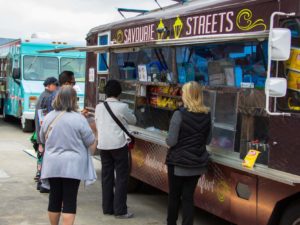 Food Truck at a Grand Opening Event Coordinated by The Stone Group
